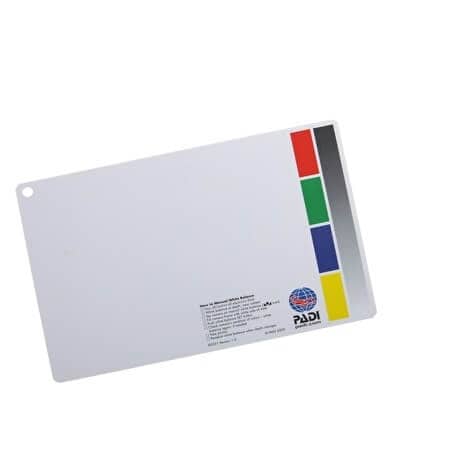 PADI White Balance Slate For DUP, Digital Underwater Photography