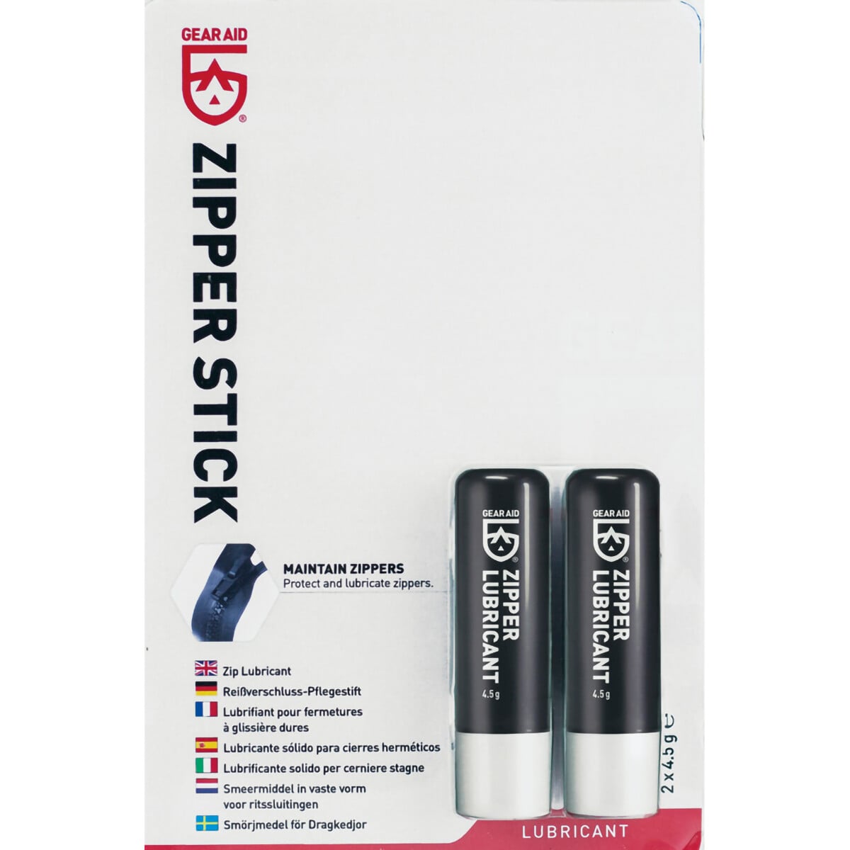 Gear Aid Zip Tech Drysuit Zip Lubricant - Twin Tubes 4.8g