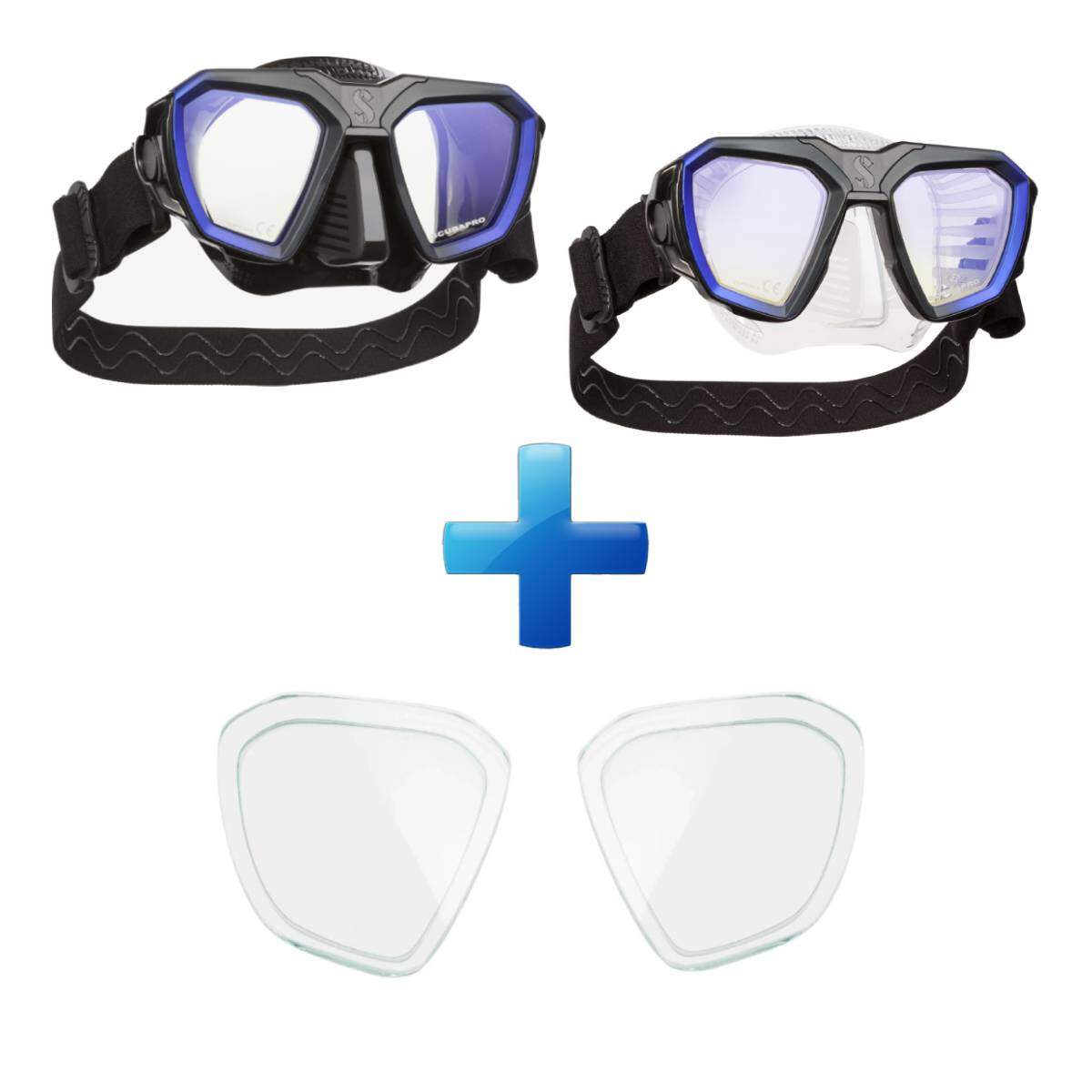 Scubapro D-Mask Dive Mask + Fitted Optical Lenses