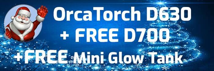 OrcaTorch D710V Video Light + ZJ17 Mini Base Bundle