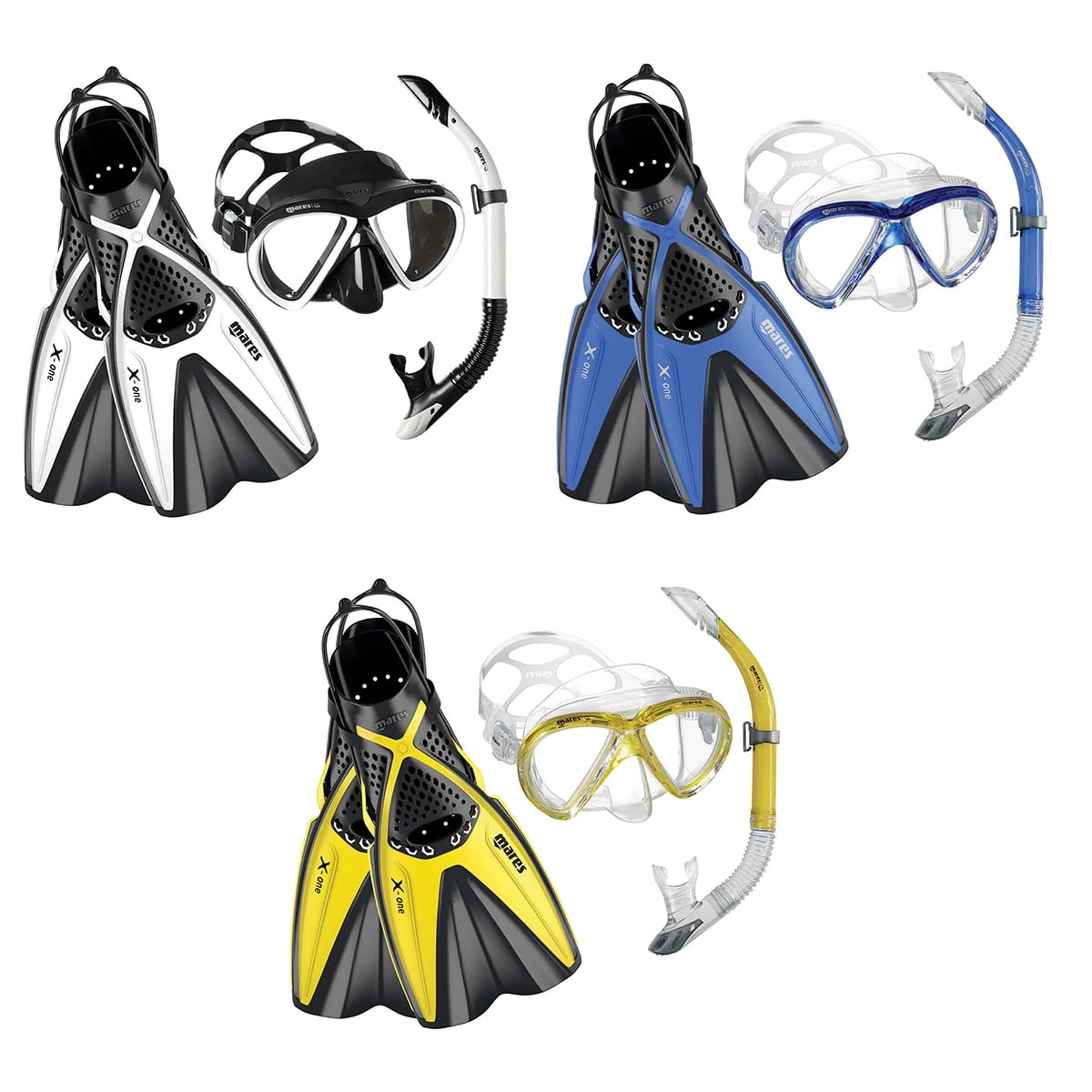 Mares Marea Mask + X-One Fins - Mask Fins + Snorkel Package