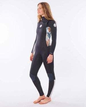 Rip Curl Womens 3/2mm Dawn Patrol Warmth - Chest Zip Wetsuit Charcoal Rip Curl Womens 3/2mm Dawn Patrol Warmth - Chest Zip Wetsuit Charcoal