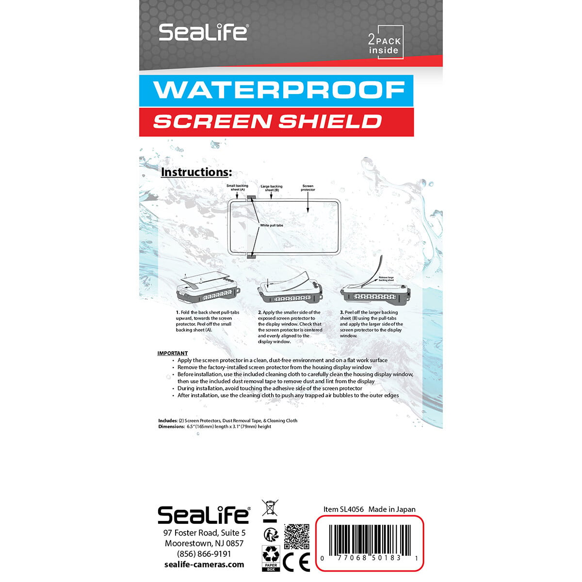 SeaLife Sportdiver Ultra Screen Shield Kit #SL4056