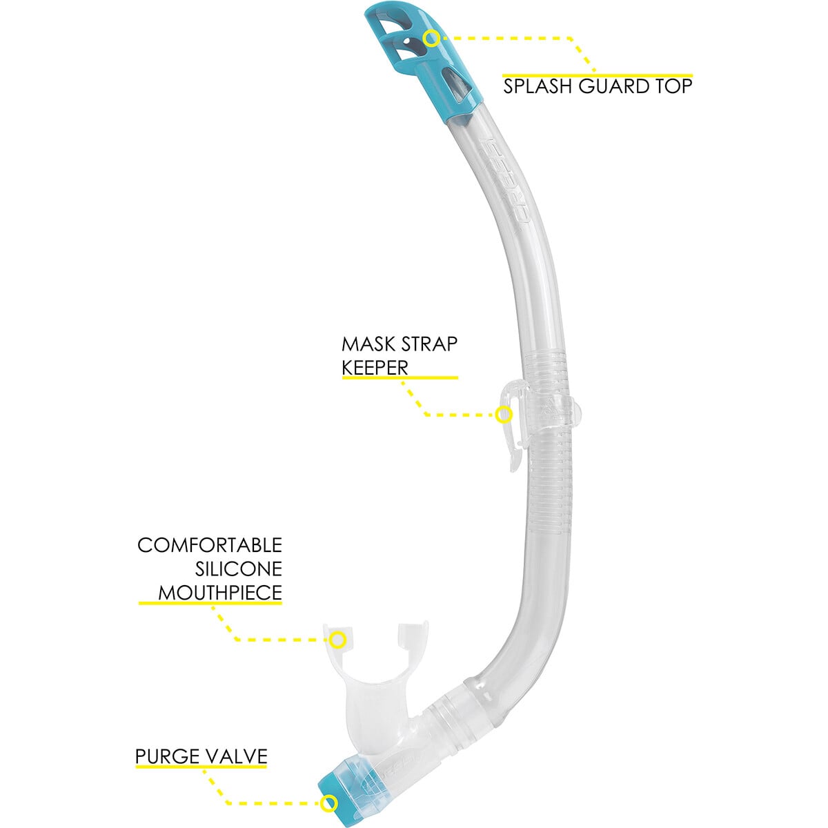 Cressi Kids Top Self Draining Snorkel