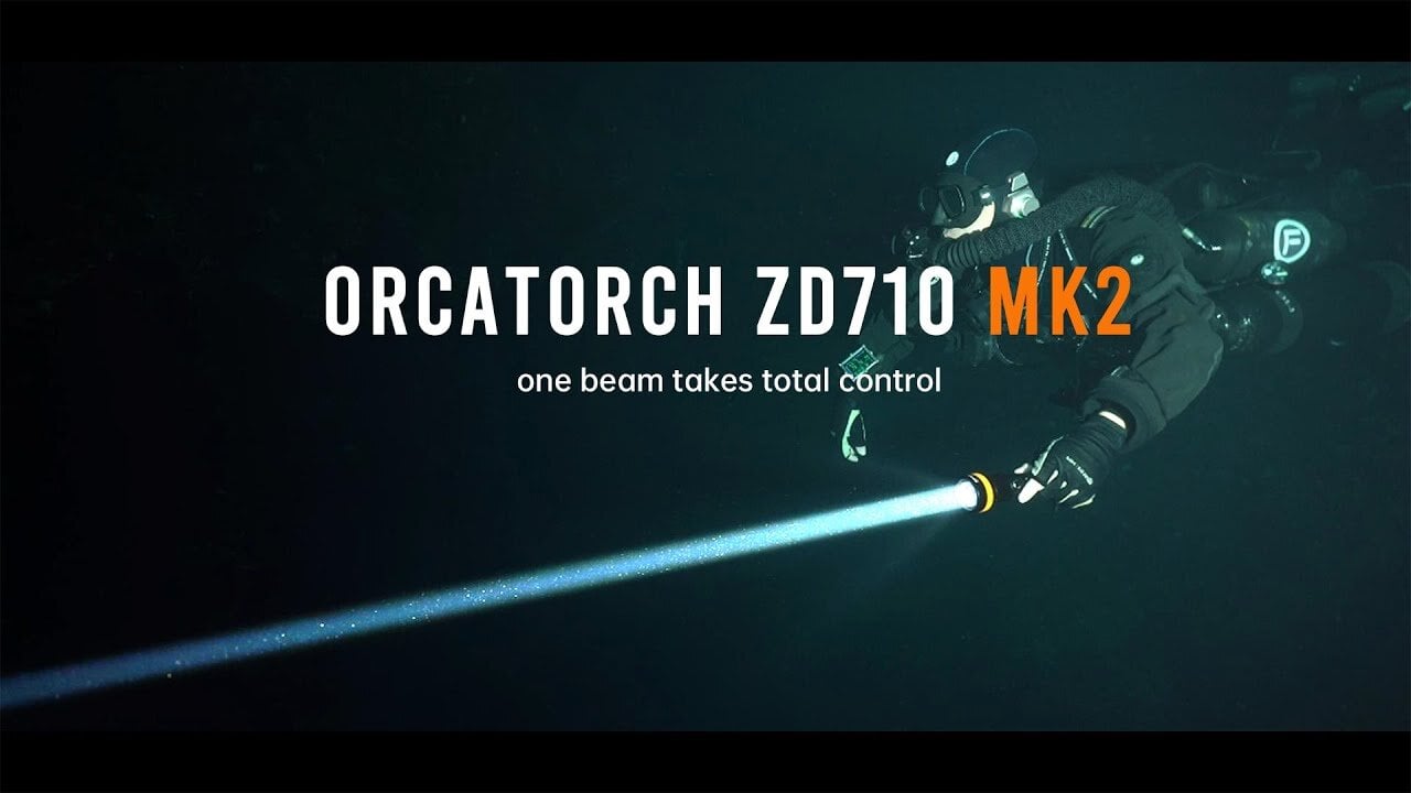 OrcaTorch ZD710 MK2 Zoomable Dive Torch OrcaTorch ZD710 MK2 Zoomable Dive Torch