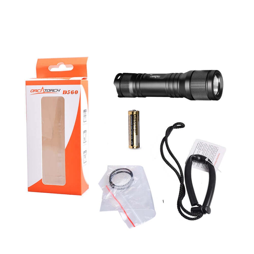 OrcaTorch D560 700 Lumens Dive Torch OrcaTorch D560 700 Lumens Dive Torch