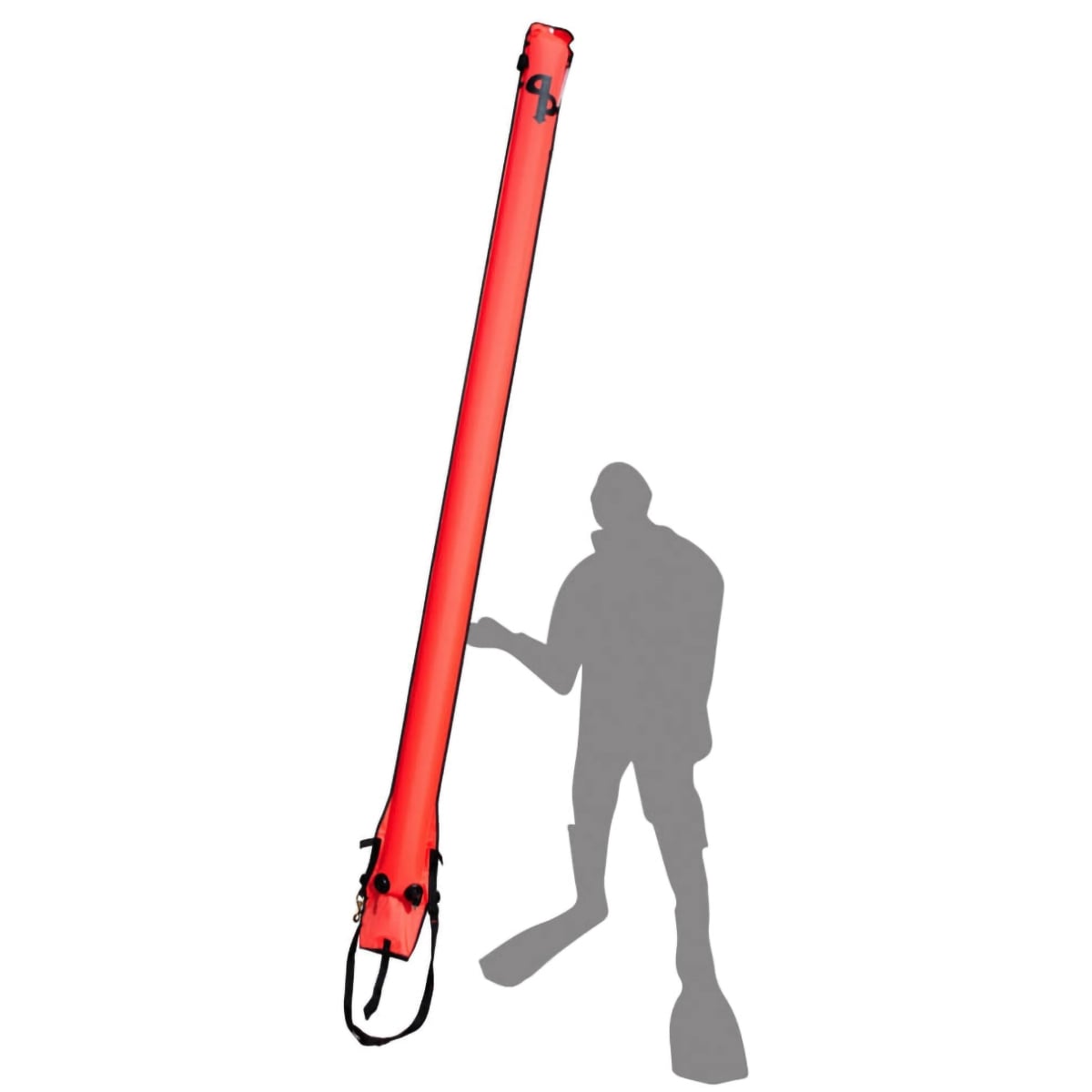 AP Diving 3m Self Sealing SMB Hi Viz Red With EasyFil Adapter