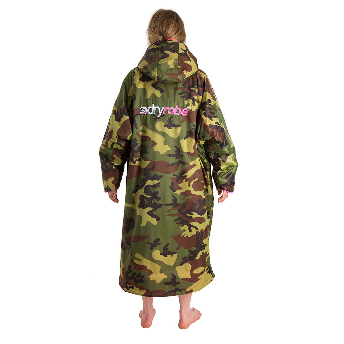Dryrobe Advance Long Sleeve Changing Robe - Camouflage Outer