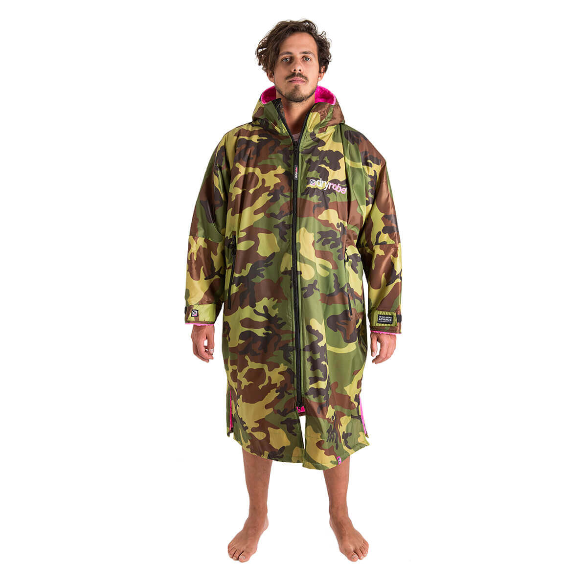Dryrobe Advance Long Sleeve Changing Robe - Camouflage Outer