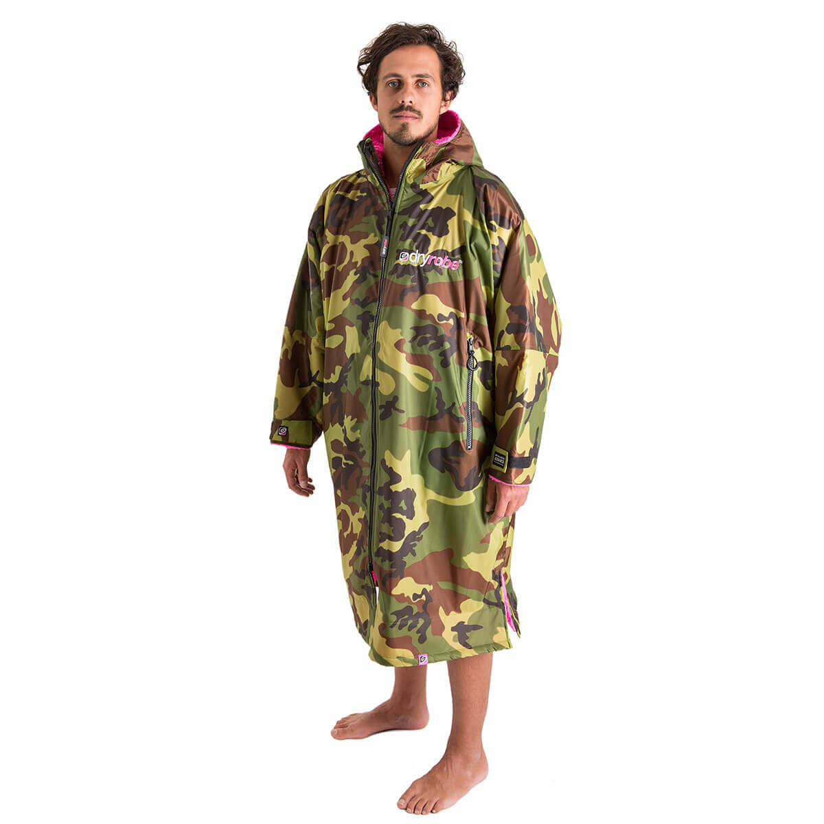 Dryrobe Advance Long Sleeve Changing Robe - Camouflage Outer