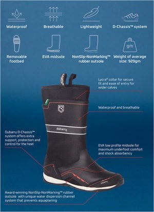Dubarry Fastnet Lightweight Sailing Boot