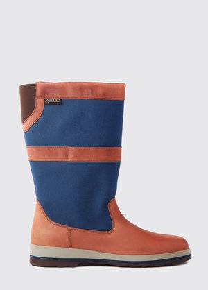 Dubarry Shamrock Sailing Boot - Navy/Brown + Gore-Tex