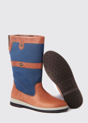 Dubarry Shamrock Sailing Boot - Navy/Brown + Gore-Tex