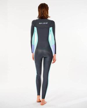Rip Curl Womens 5/3 CZ Dawn Patrol GBS Wetsuit/Steamer - Charcoal/Aqua Rip Curl Womens 5/3 CZ Dawn Patrol GBS Wetsuit/Steamer - Charcoal/Aqua