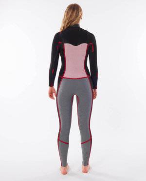Rip Curl Womens 3/2mm Dawn Patrol Warmth - Chest Zip Wetsuit Charcoal Rip Curl Womens 3/2mm Dawn Patrol Warmth - Chest Zip Wetsuit Charcoal