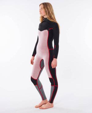 Rip Curl Womens 3/2mm Dawn Patrol Warmth - Chest Zip Wetsuit Pink Rip Curl Womens 3/2mm Dawn Patrol Warmth - Chest Zip Wetsuit Pink