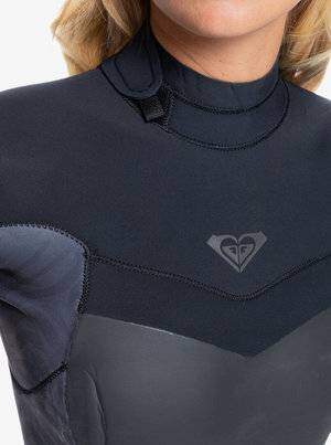 Roxy Womens Syncro 5/4/3 Wetsuit - Back Zip - Jet Black Roxy Womens Syncro 5/4/3 Wetsuit - Back Zip - Jet Black