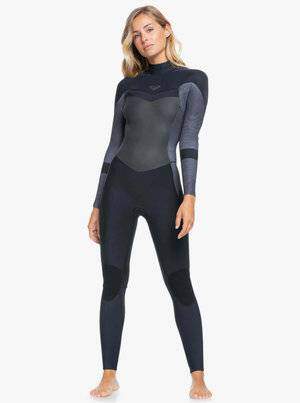 Roxy Womens Syncro 5/4/3 Wetsuit - Back Zip - Jet Black Roxy Womens Syncro 5/4/3 Wetsuit - Back Zip - Jet Black