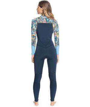 Roxy Womens 4/3mm Marine Bloom Wetsuit - Chest Zip GBS Womens Steamer Roxy Womens 4/3mm Marine Bloom Wetsuit - Chest Zip GBS Womens Steamer