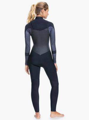 Roxy Womens 5/4/3 Syncro Chest Zip Winter Wetsuit - Jet Black Roxy Womens 5/4/3 Syncro Chest Zip Winter Wetsuit - Jet Black