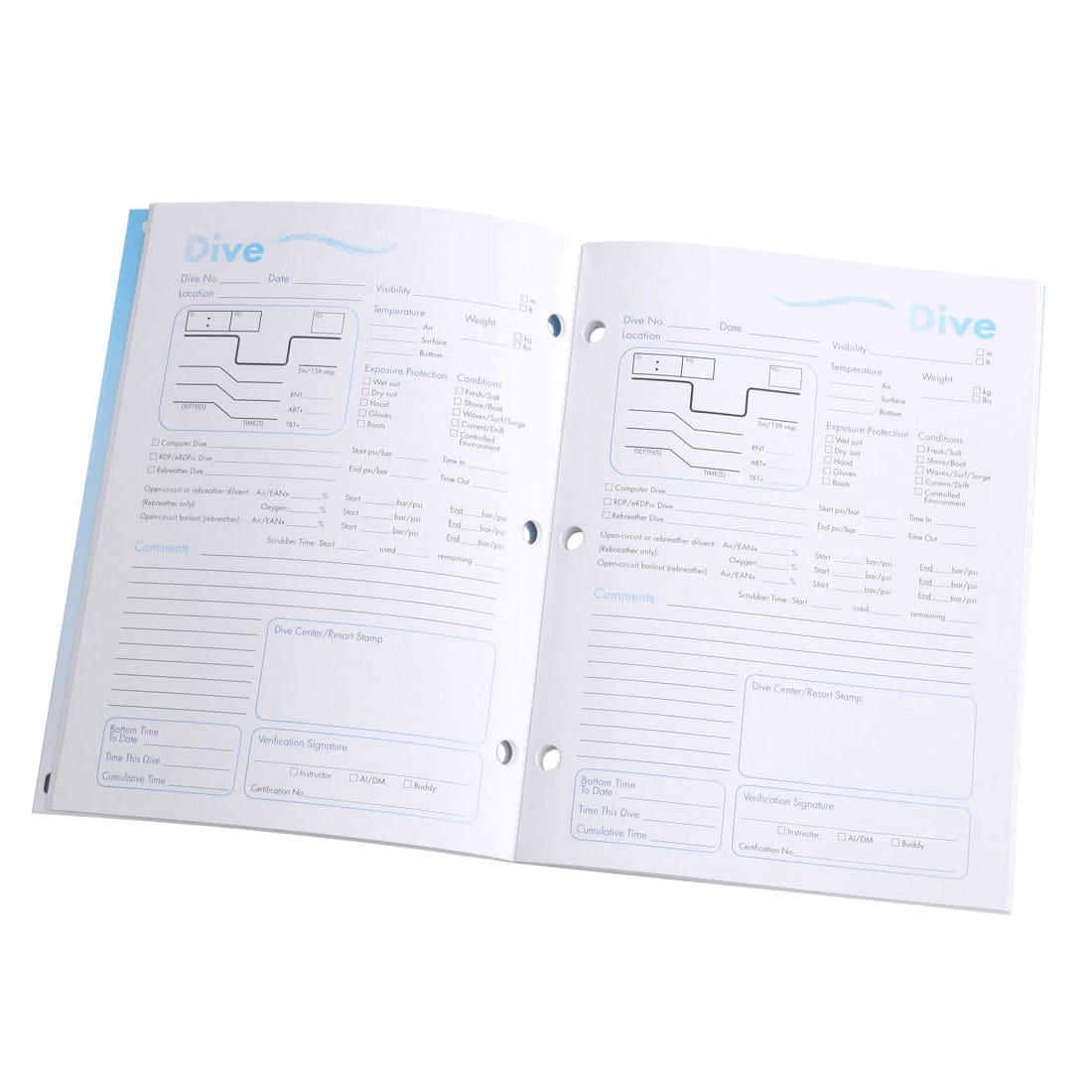 PADI Diver's Log Book - Without Training Record PADI Diver's Log Book - Without Training Record