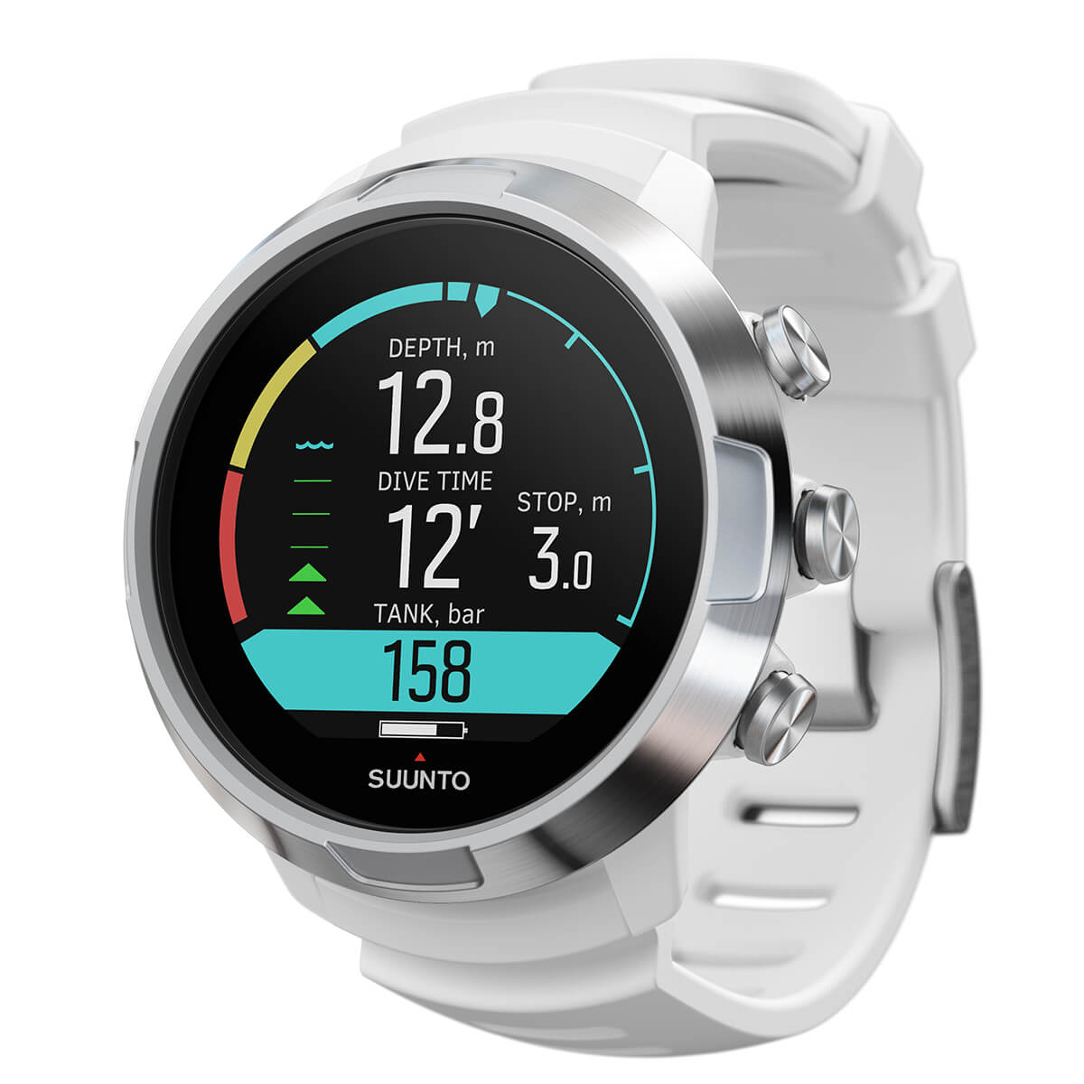 Suunto D5 Steel Watch Style Dive Computer Black + White