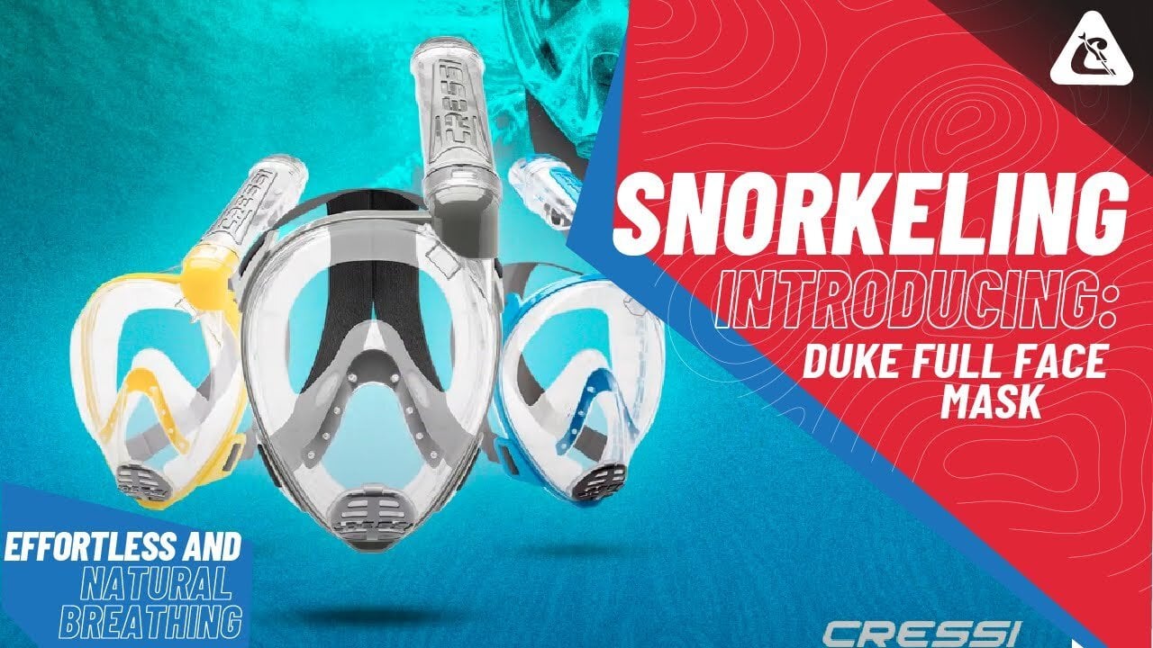 Cressi Duke Full Face Snorkelling Mask + Bonete Fins Cressi Duke Full Face Snorkelling Mask + Bonete Fins