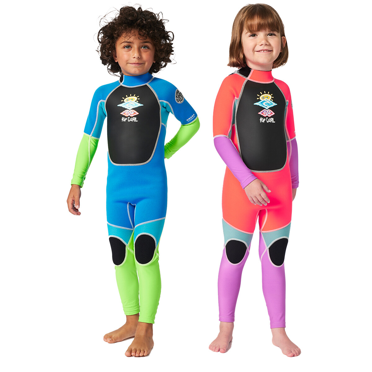 Rip Curl Groms Omega Easy On/Off Kids Back Zip Wetsuit