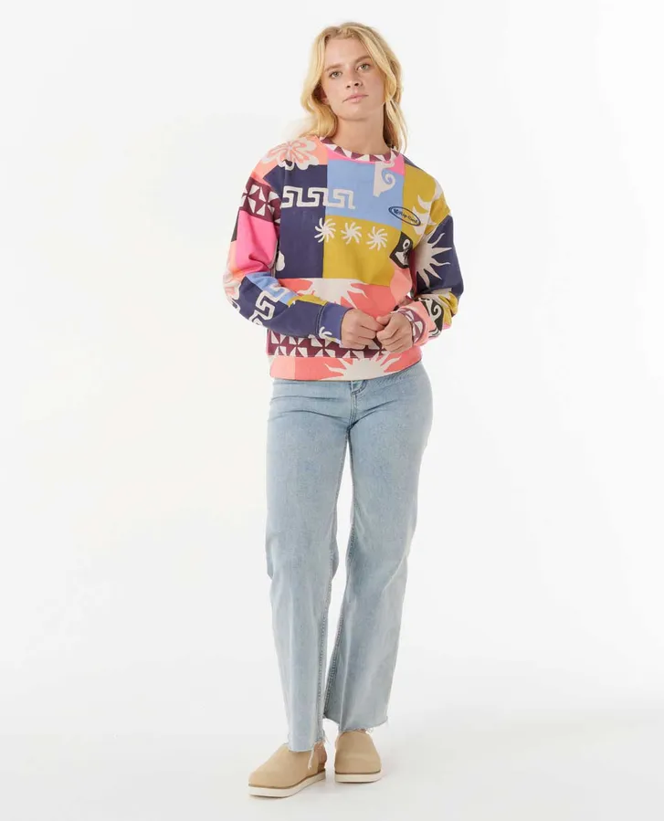 Rip Curl Womens Keepsakes Crew Jumper Rip Curl Womens Keepsakes Crew Jumper