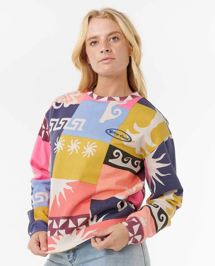 Rip Curl Womens Keepsakes Crew Jumper Rip Curl Womens Keepsakes Crew Jumper