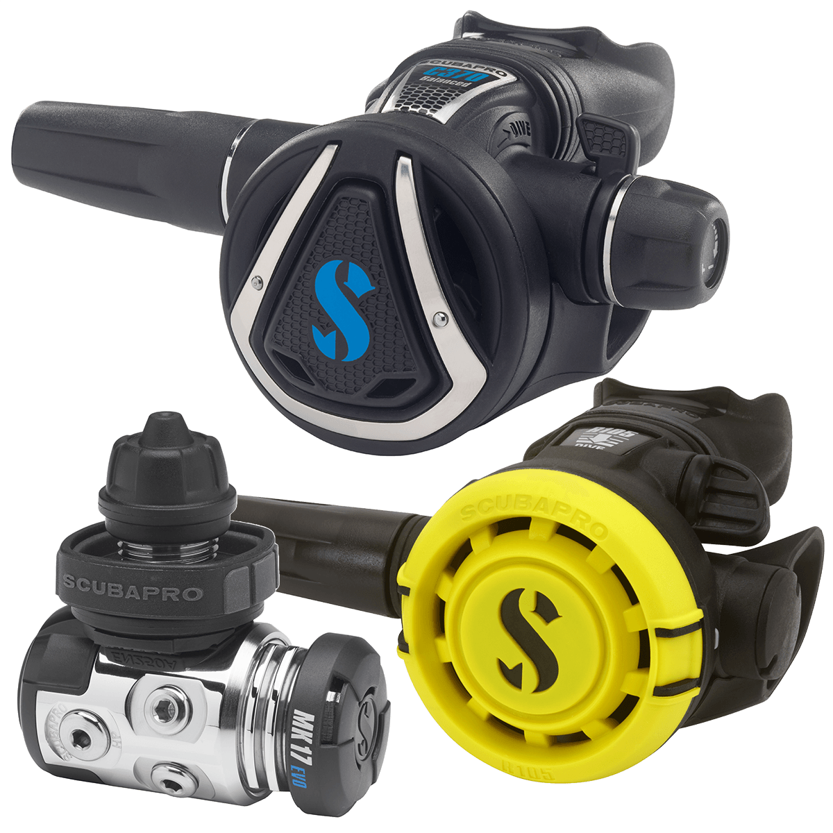Scubapro MK17 EVO C370 + R105 Octopus Regulator Bundle