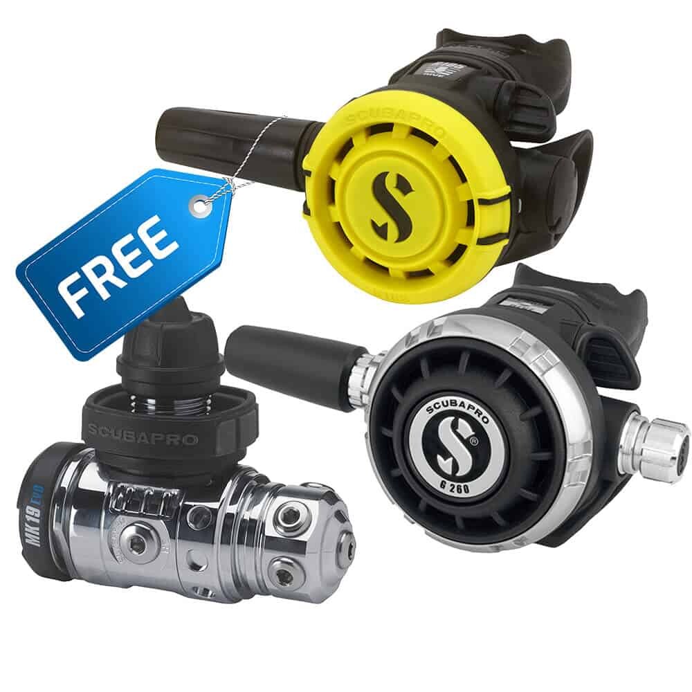 Scubapro MK25 EVO G260 + R105 Octopus Regulator Package