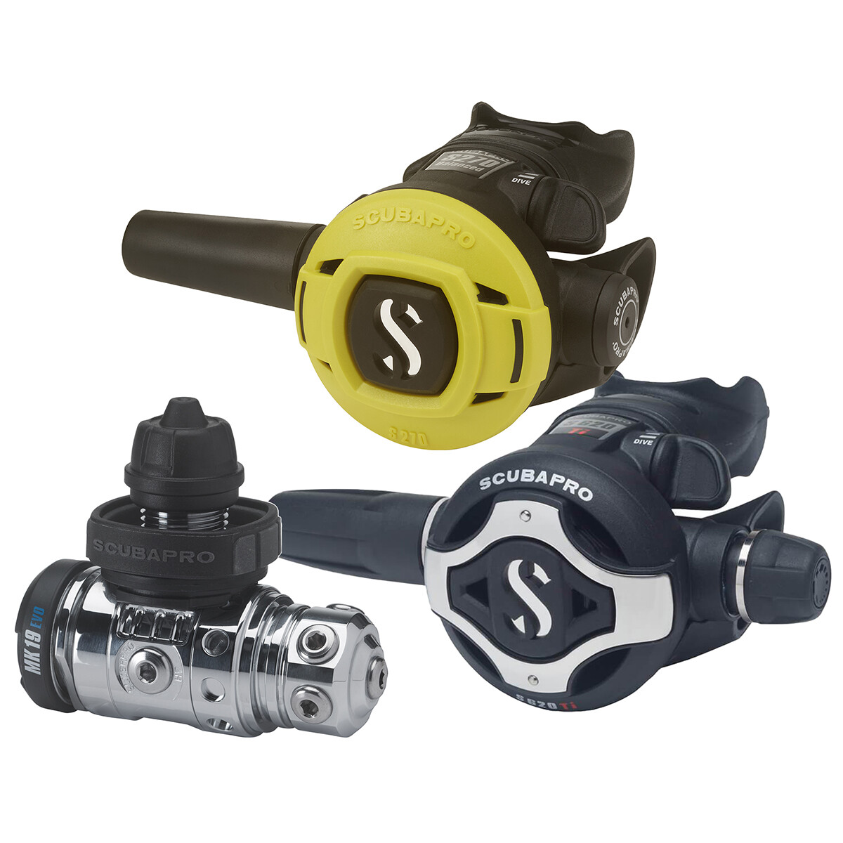 Scubapro MK19 EVO S620Ti + S270 Octopus Regulator Package