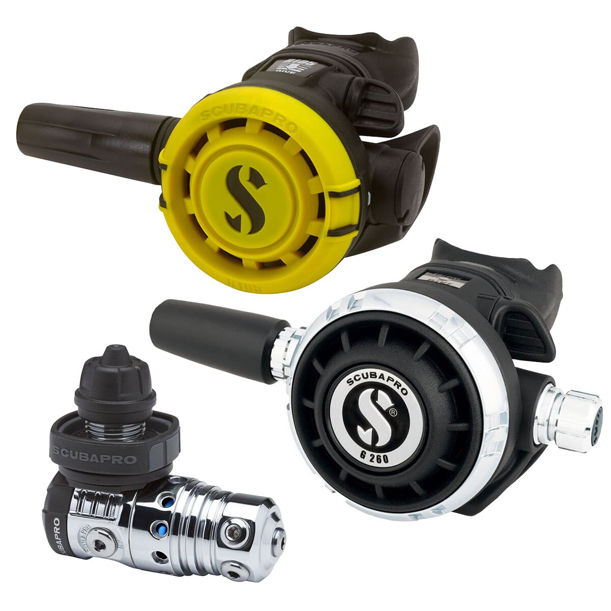 Scubapro MK25 EVO G260 + R105 Octopus Regulator Package