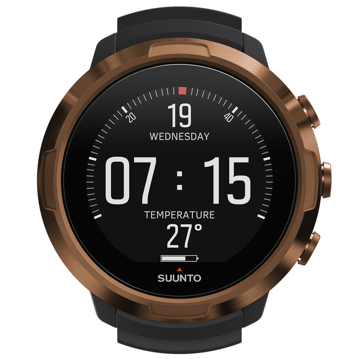 Suunto D5 Black Dive Computer - All Black + Black/Lime