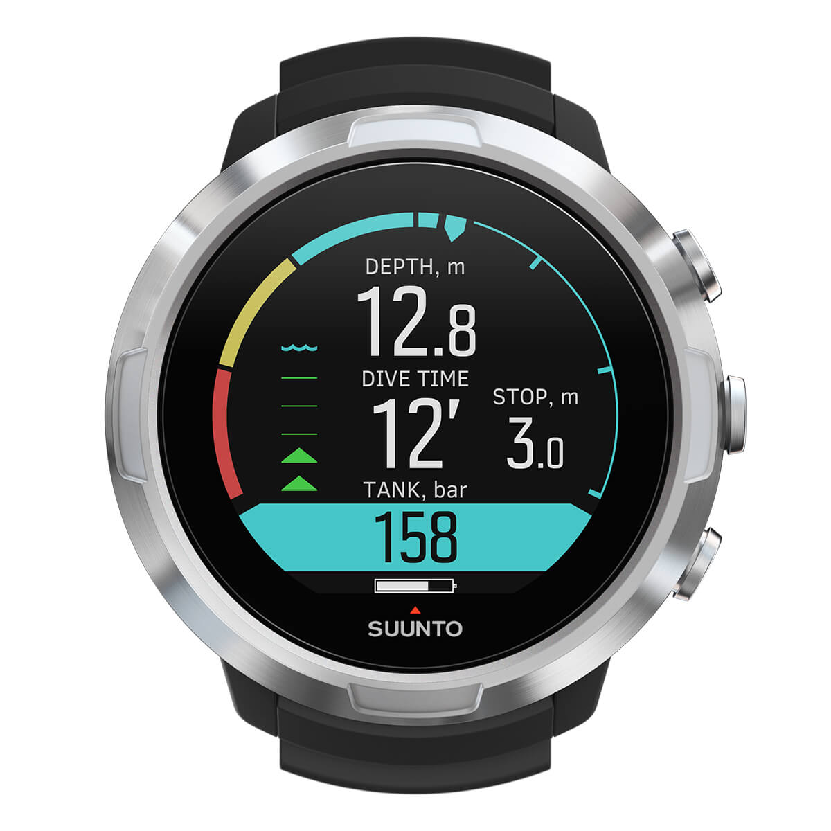 Suunto D5 Steel Watch Style Dive Computer Black + White