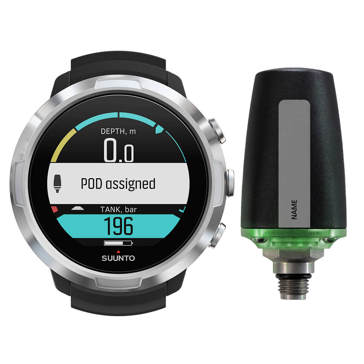 Suunto D5 Steel Dive Computer+ Tank Pod Bundle Black | White Suunto D5 Steel Dive Computer+ Tank Pod Bundle Black | White