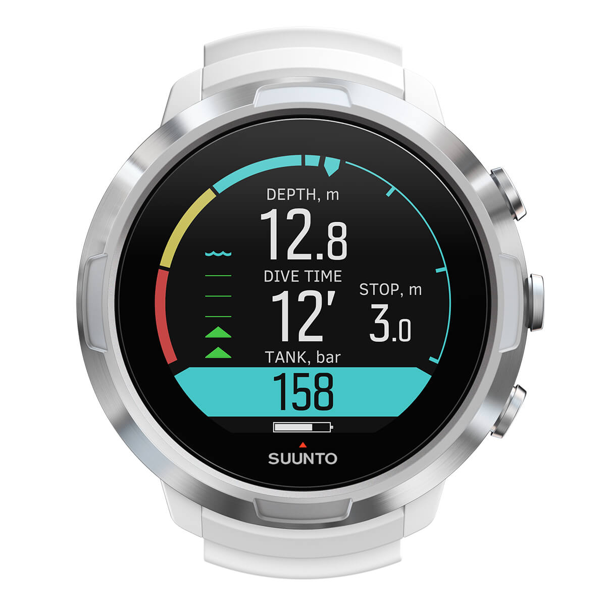 Suunto D5 Steel Watch Style Dive Computer Black + White