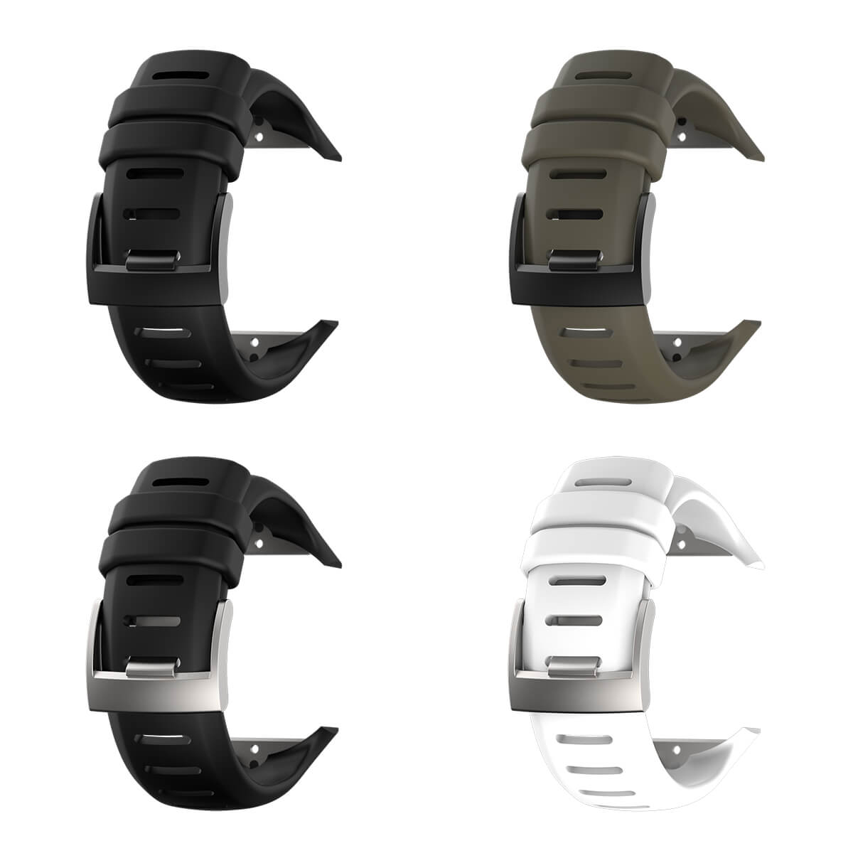 Suunto D6i Novo Strap Set - Black + White + Stealth Suunto D6i Novo Strap Set - Black + White + Stealth