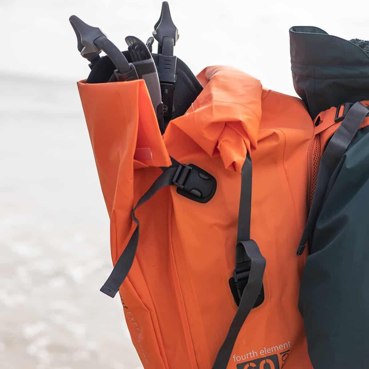 Fourth Element Expedition Drypack - 60L Dry Backpack Orange