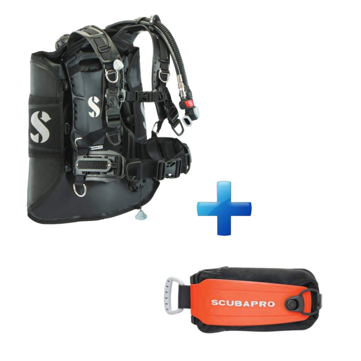 Scubapro Hydros Pro 2 BCD + Standard Monorail Weight Pockets