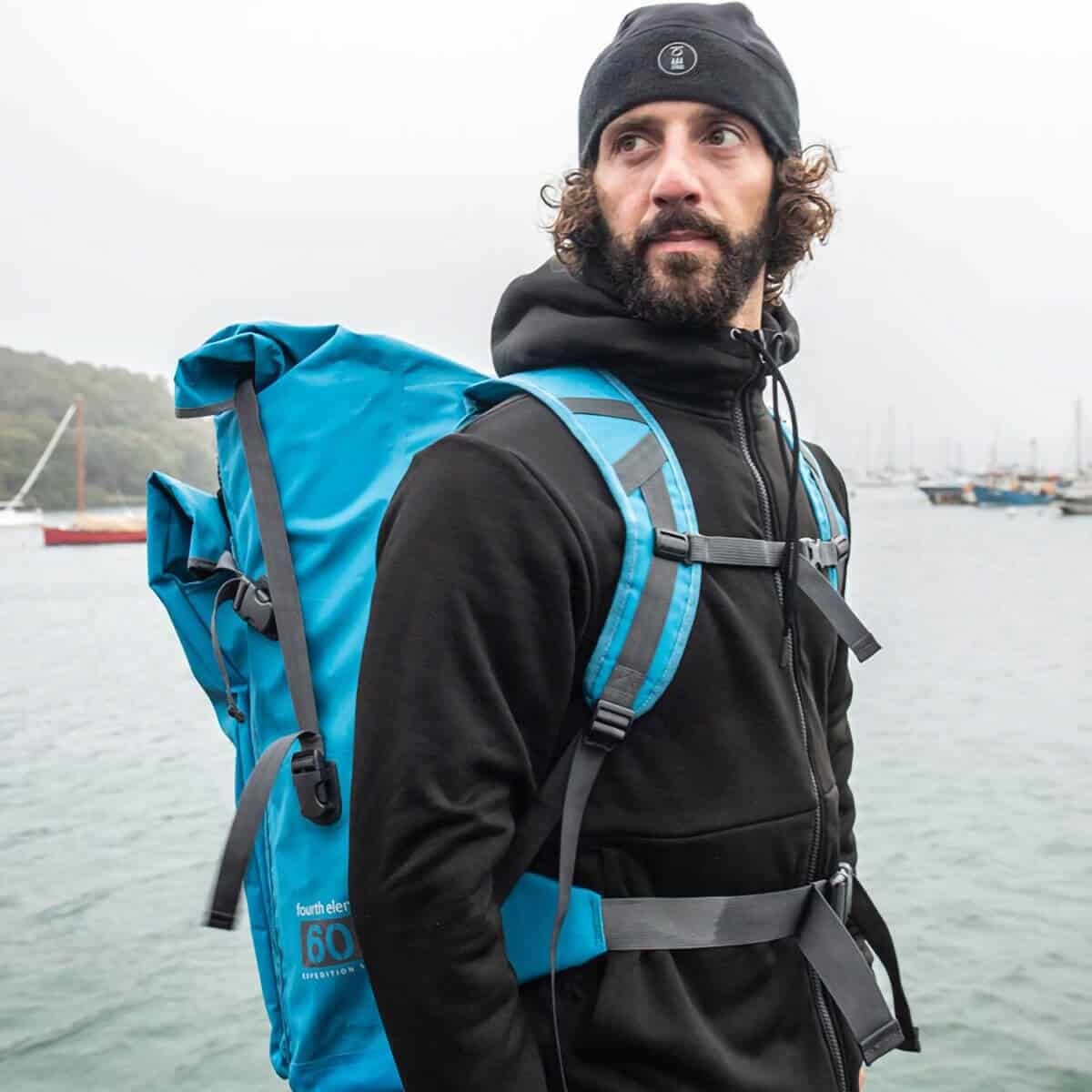 Fourth Element Expedition Drypack - 60L Dry Backpack Blue