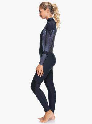 Roxy Womens 5/4/3 Syncro Chest Zip Winter Wetsuit - Jet Black Roxy Womens 5/4/3 Syncro Chest Zip Winter Wetsuit - Jet Black