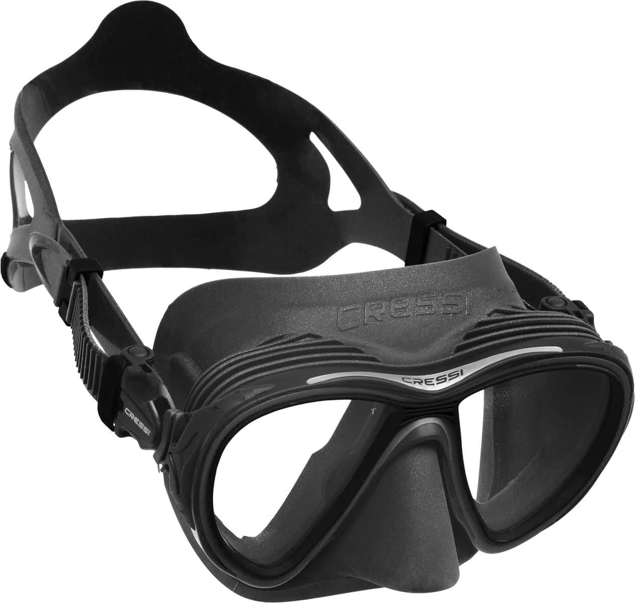 Cressi Quantum Anti Fog Dive Mask - Black Skirt Cressi Quantum Anti Fog Dive Mask - Black Skirt