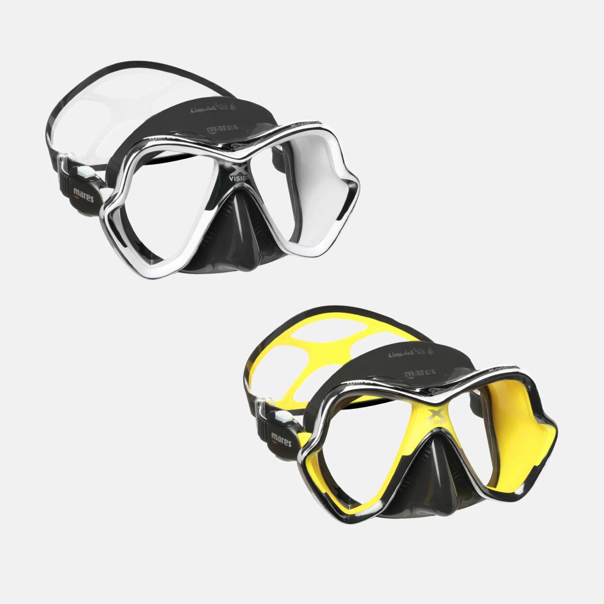 Mares X-Vision Chrome LiquidSkin Dive Mask