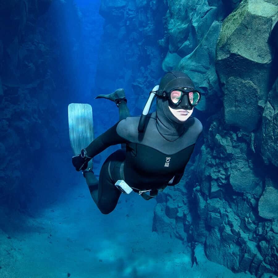 Fourth Element Aquanaut Diving + Freediving Mask - Contrast Lens Black