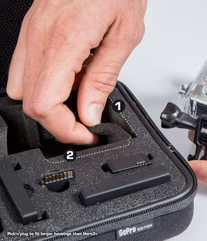 SP POV Large Protective Case for GoPro Hero3 Camera and Accessories