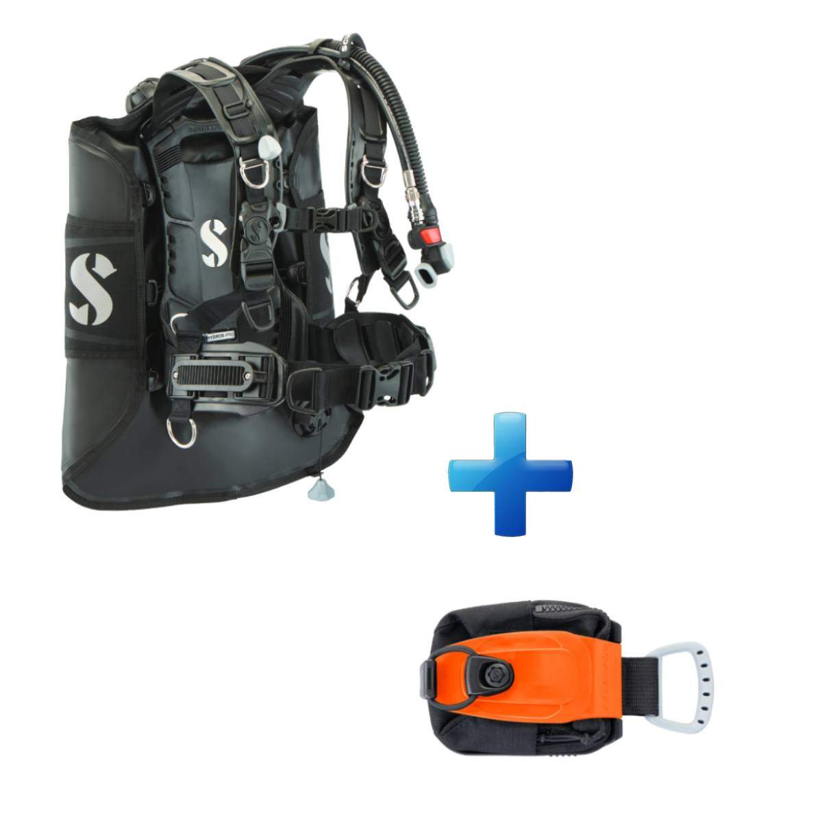 Scubapro Hydros Pro 2 BCD + Mini Monorail Weight Pockets Scubapro Hydros Pro 2 BCD + Mini Monorail Weight Pockets