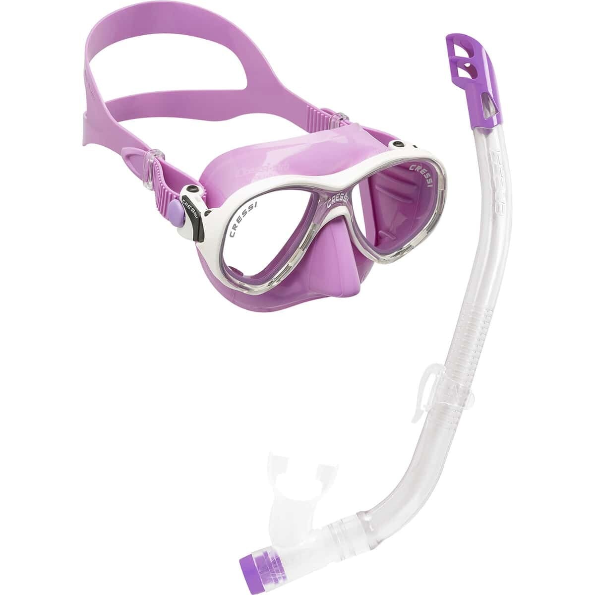 Cressi Marea Jr + Top - Kids Snorkel Combo Solid Colours Cressi Marea Jr + Top - Kids Snorkel Combo Solid Colours